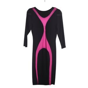 Eien Sheer Illusion Mesh Dress, Size Large